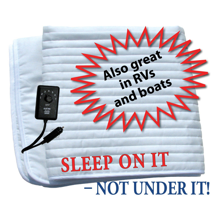 Alwyn Home Electrowarmth Twin Heated Mattress Pad NonFitted Size 36x60